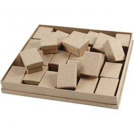 Boîtes , H : 3,5 cm, dim. 5x7 cm, 24 pièces/ 1 Pq. [HOB-26489]