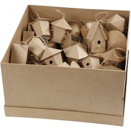 Mini-Nichoirs, H : 7 cm, 6x10 pièces/ 1 Pq. [HOB-26533]