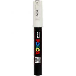 Marqueur Posca, trait: 0,7 mm,  PC-1M , blanc, extra fin, 1pièce [HOB273052]