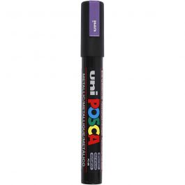Feutre Posca, dim. PC-5M, trait 2,5 mm, moyen, violet métallique, 1 pièce [HOB-276840]
