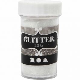 Paillettes, blanc, 20 gr/ 1 boîte [HOB-284282]