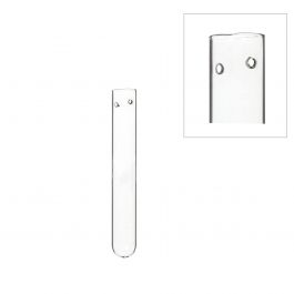 Tube à essai en verre de 1,5 cm de diamètre et 15 cm de hauteur, avec 2 trous (lot de 12 pièces) [IFS-29112].