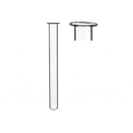 Tube à essai en verre de 1,5 cm de diamètre et de 15 cm de hauteur, avec rebord (lot de 12 pièces) [IFS-29202]
