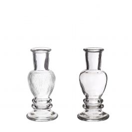 Vase Venice Transparent H: 11,3 x Ø5 cm (12 Pcs) [IFS-29880]