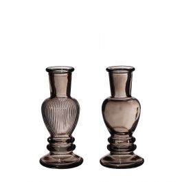 Vase Venice Gris H: 11,3 x Ø5 cm (12 Pcs) [IFS-29886]