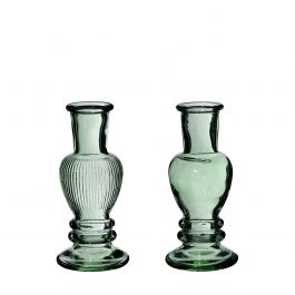 Vase Venice Vert foncé H: 11,3 x Ø5 cm (12 Pcs) [IFS-29888]