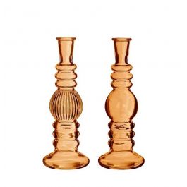 chandelier Florance Ambre H: 23 x Ø8,5 cm (6 Pcs) [IFS-29903]