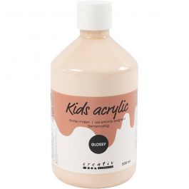 Peinture Acrylique Brillante, beige clair, 500 ml/ 1 flacon [HOB-32018]