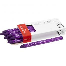 CARAN D’ACHE Caran d'Ache Néocolor 1, L : 10 cm, ép. 8,5 mm, lilac (110), 10 pièces/ 1 Pq. [HOB-34003]