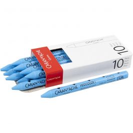 CARAN D’ACHE Caran d'Ache Néocolor 1, L : 10 cm, ép. 8,5 mm, light blue (161), 10 pièces/ 1 Pq. [HOB-34005]
