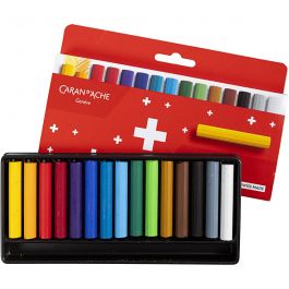 CARAN D’ACHE Caran d'Ache Néocolor 1, Junior, L : 5 cm, ép. 8,5 mm, ass. de couleurs, 15 pièces/ 1 Pq. [HOB-34015]