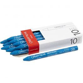 CARAN D’ACHE Caran d'Ache Néocolor 1, L : 10 cm, ép. 8,5 mm, cobalt blue (160), 10 pièces/ 1 Pq. [HOB-34031]