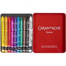 CARAN D’ACHE Caran d'Ache Néocolor 2, L: 10 cm, ass. de couleurs, 10pièce/ 1 Pq. [HOB-34040]