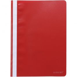 Livrets de présentation en plastique, A4, rouge, 50 pièces/ 1 Pq. [HOB-212034]