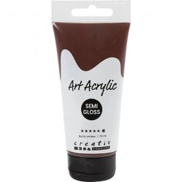 Peinture Acrylique, semi-brillant, opaque, burnt umber, 75 ml/ 1 flacon [HOB-35156]