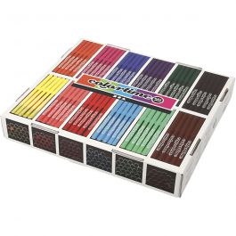 Feutres Colortime, trait 2 mm, ass. de couleurs, 12x24 pièces/ 1 Pq. [HOB-373545]
