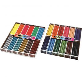 Crayons de Couleur Colortime, mine 4+5 mm, ass. de couleurs, 288 pièces/ 1 Pq. [HOB-38075]