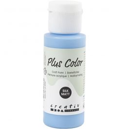 Peinture Acrylique Plus Color, bleu ciel, 60 ml/ 1 flacon [HOB-39643]