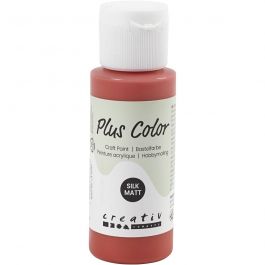 Peinture Acrylique Plus Color, rouge cerise, 60 ml/ 1 flacon [HOB-39688]