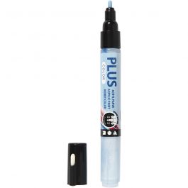 Feutres Plus Color, L : 14,5 cm, trait 1-2 mm, bleu ciel, 5,5 ml, 1 pièce [HOB-39843]