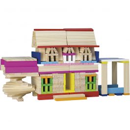 Blocs de construction en bois VIGA , dim. 10 cm, 1000 morceaux/ 1 Pq. [HOB-907690]