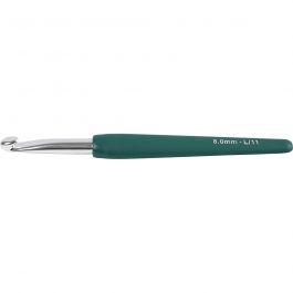 Crochet, dim. 8, L : 14,5 cm, dim. 8 mm, brun, 1 pièce [HOB-42387]