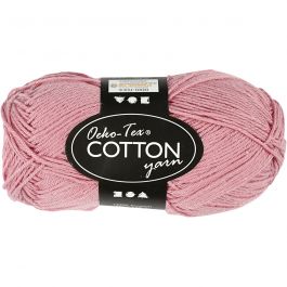 Fil de coton, dim. 8/4, L : 170 M, rose clair, 50 gr/ 1 boule [HOB-431220]