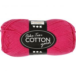 Fil de coton, dim. 8/4, L : 170 M, rose, 50 gr/ 1 boule [HOB-431230]