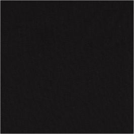 Tissu, L : 145 cm, 140 gr, noir, 10 m/ 1 rouleau [HOB-44094]