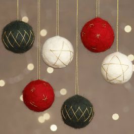 Boules de Noël, d 6 cm, 6 pièces/ 1 Pq. [HOB-441824]