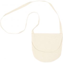 Sac à bandoulière, dim. 15x14 cm, 110 gr, naturel clair, 1 pièce [HOB-44551]