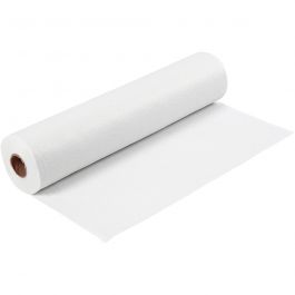 Feutrine synthétique, L : 45 cm, ép. 1,5 mm, 180-200 gr, blanc, 5 m/ 1 rouleau [HOB-45002]