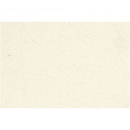 Feutrine synthétique, feuille 42x60 cm, ép. 3 mm, blanc cassé, 1 flles [HOB-45231]