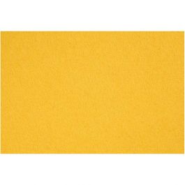 Feutrine synthétique, feuille 42x60 cm, ép. 3 mm, jaune, 1 flles [HOB-45232]