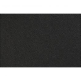 Feutrine synthétique, feuille 42x60 cm, ép. 3 mm, noir, 1 flles [HOB-45241]