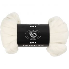 Laine Mérinos, ép. 21 my, blanc cassé, 100 gr/ 1 Pq. [HOB-46010]
