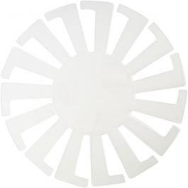 Forme tissage panier, H : 8 cm, d 14 cm, transparent, 10 pièces/ 1 Pq. [HOB-47450]