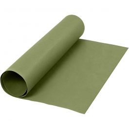 Papier imitation cuir, L : 50 cm, unicolor, 350 gr, vert, 1 m/ 1 rouleau [HOB-498941]
