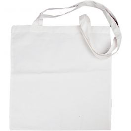 Sac à provisions, dim. 38x42 cm, 130 gr, blanc, 1 pièce [HOB-499000]