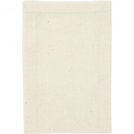 Sac en coton, dim. 10x15 cm, 115 gr, naturel clair, 4 pièces/ 1 Pq. [HOB-499901]
