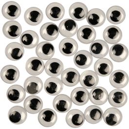 Yeux Mobiles, Non autocollants, d 12 mm, 1000 pièces/ 1 Pq. [HOB-501121]