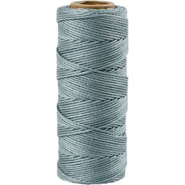 Fil de bambou, ép. 1 mm, dark turquoise, 65 m/ 1 rouleau [HOB-503487]