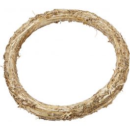 Couronne en paille, d 35 cm, ép. 3 cm, 1 pièce [HOB-503820]