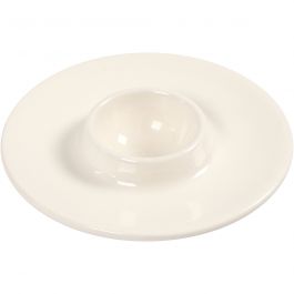 Coquetier, blanc, d 9,8 cm, diamètre intérieur 3,9 cm, 4 pièce/ 1 boîte [HOB-505490]