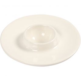 Coquetier, d 9,8 cm, diamètre intérieur 3,9 cm, blanc, 12 pièces/ 1 Pq. [HOB-50549]