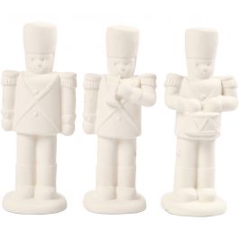 Casse-noisette, H : 14 cm, blanc, 3 pièces/ 1 Pq. [HOB-50576]