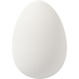 Oeuf, H : 8 cm, d 5,5 cm, blanc, 8 pièces/ 1 Pq. [HOB-51022]