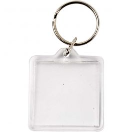 Porte-clés, dim. 40x40 mm, 25 pièces/ 1 Pq. [HOB-51272]