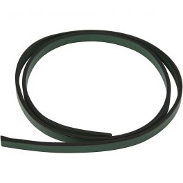 Ceinture Type Cuir, L : 10 mm, ép. 3 mm, vert, 1 m/ 1 Pq. [HOB-51489]