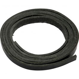 Bande de cuir, L : 10 mm, ép. 3 mm, noir, 2 m/ 1 Pq. [HOB-51501]